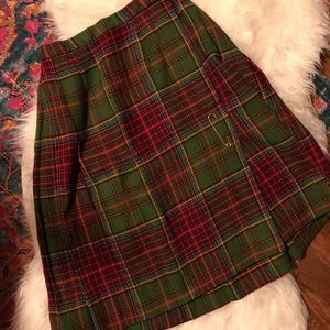 Vintage plaid skirt